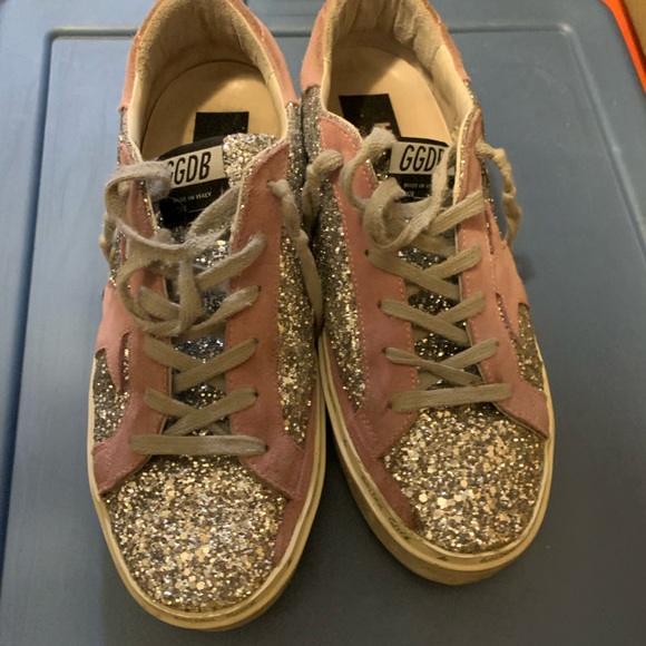 Golden Goose Hi Star Glitter/Pink Sz 39 - Picture 8 of 8